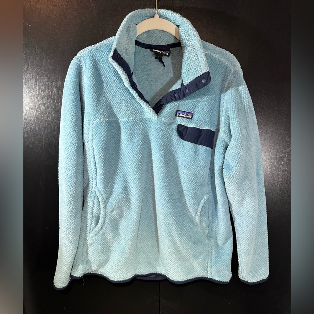 Patagonia Pullover Womens Large T Snap Sweater Fleece *